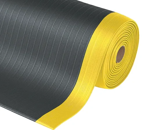 NoTrax® 408 Achilles™ Anti Fatigue Mat, 5/8" Thick, 2'W x 3'L, Black/Yellow Border