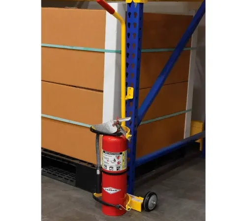 Fire Extinguisher Cart With Wall-Mounted Brackets
