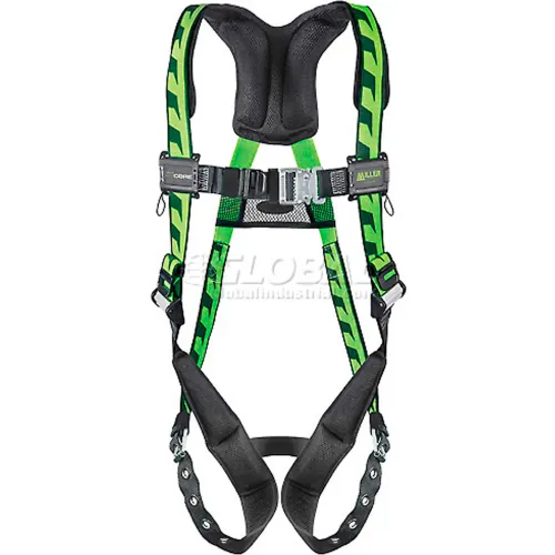 Miller AirCore" Harness, Tongue Buckle, Green, AC-TB/UGN