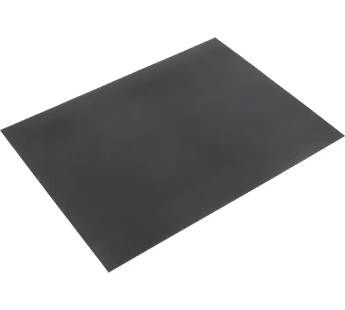 Durable Corporation Corrugated Rubber Runner 1/8" Thick 4' x 75' Black