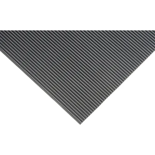 Durable Corporation Corrugated Rubber Runner 1/8" Thick 2' x 150' Black - Image 3