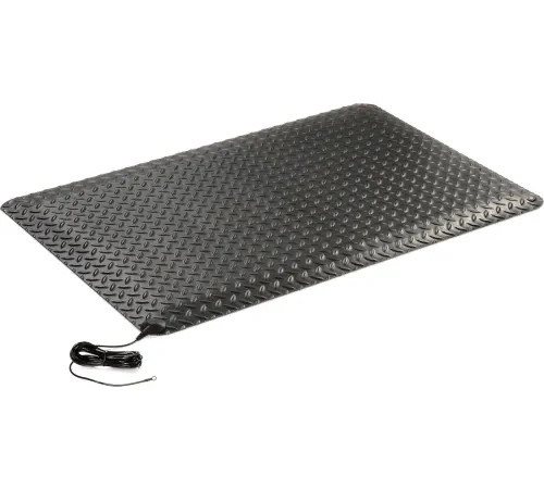 Wearwell® Electrically Conductive Diamond-Plate Mat 9/16" Thick 2' x 3' Black