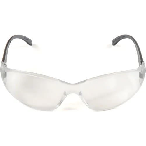 ERB® Boas® Frameless Safety Glasses, Anti-Scratch, Clear Lens, Gray Temples - Image 2