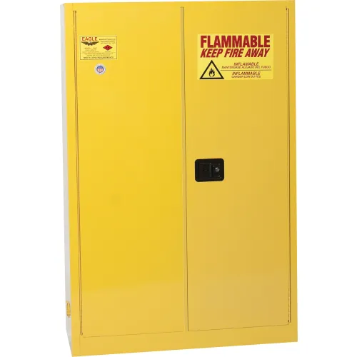 Eagle Flammable Cabinet with Self Close Double Door 45 Gallon