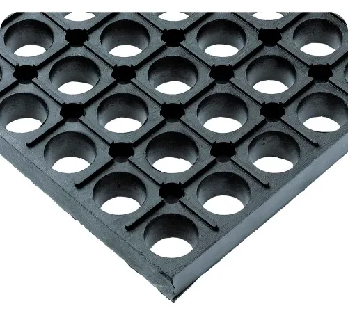 Wearwell® WorkSafe ® Grease Resistant Drainage Mat 7/8" Thick 3' x 2-1/2' Black