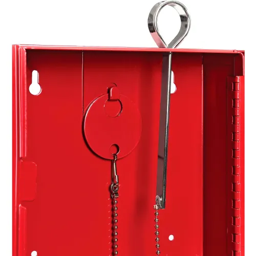 Global Industrial™ Emergency Key Box, 6-1/4"W x 2"D x 6-7/8"H, Keyed Differently, Red - Image 4