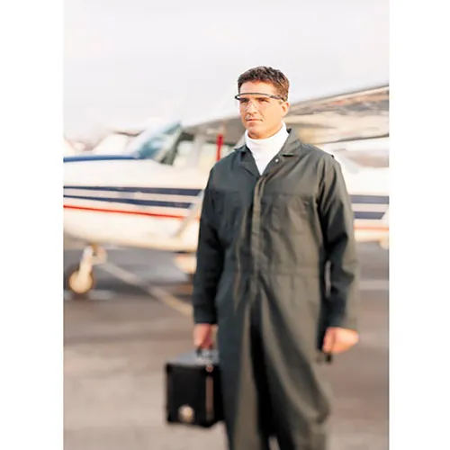 MCR Safety® SS110 Safety Glasses SS1 Series, Black Frame, Clear Lens - Image 2