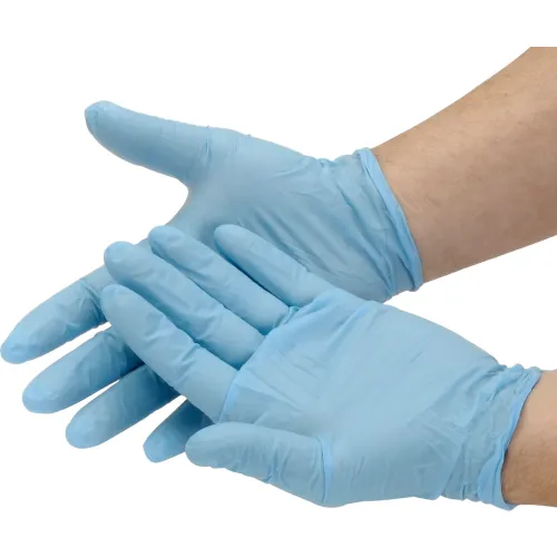 Industrial Grade Disposable Nitrile Gloves, Powdered, Medium, Blue, 100/Box, GNDR-MD-1M - Image 2