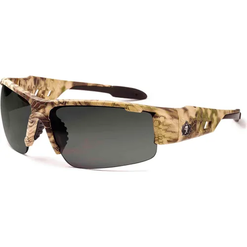 Ergodyne® 52330 Skullerz® Dagr Safety Glasses, Kryptek Frame/Smoke Lens - Pkg Qty 12