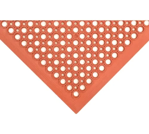 NoTrax® Sanitop™ Drainage Mat 1/2" Thick 3' x 5' Red