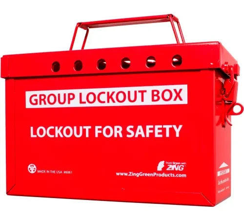 ZING RecycLockout Group Lockout Box (Red), 6061R