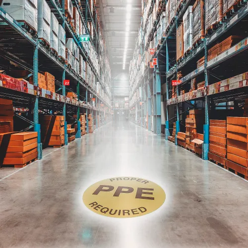 Global Industrial™ LED Sign Projector Lens, Proper PPE Required - Image 5