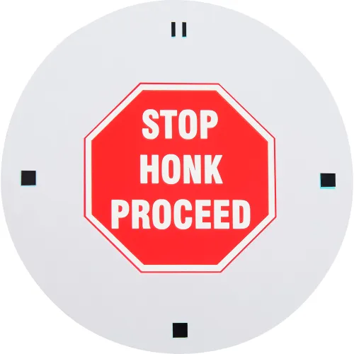 Global Industrial™ LED Sign Projector Lens, Stop Honk Proceed
