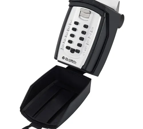 Global Industrial Key Storage Lock Box, Car/Window Mount
