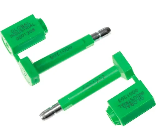 Global Industrial High Security Bolt Seal, Green, 50/Pack