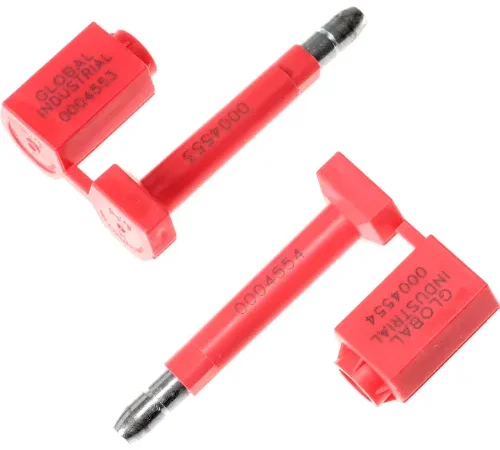 Global Industrial High Security Bolt Seal, Red, 50/Pack