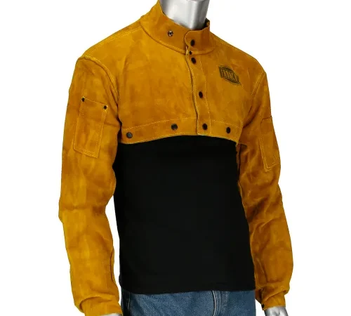 Ironcat Leather Cape Sleeve, Golden Yellow, M, All Leather
