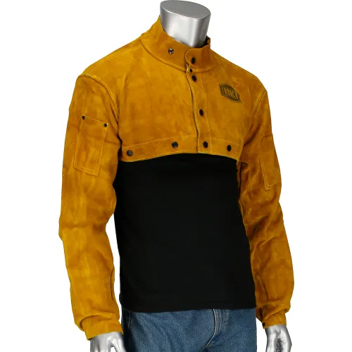 Ironcat Leather Cape Sleeve, Golden Yellow, M, All Leather