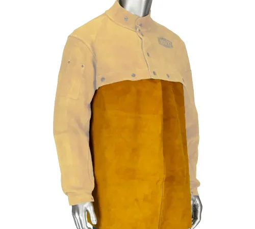 Ironcat Leather Bib, Golden Yellow, 20", All Leather