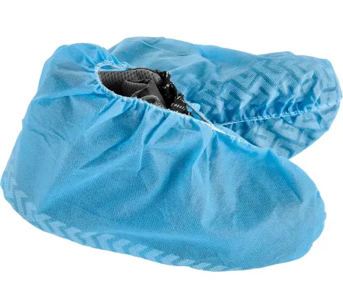 Global Industrial Standard Disposable Shoe Covers, Size 12-15, Blue, 150 Pairs/Case