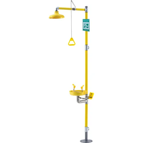 Global Industrial" Emergency Combination Shower with Eyewash Station