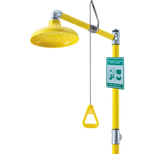Global Industrial" Emergency Combination Shower with Eyewash Station - Image 3