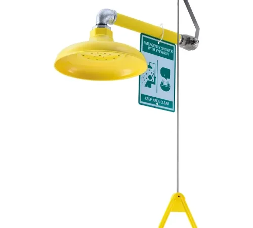 Global Industrial" Emergency Drench Shower, Horizontally Mounted