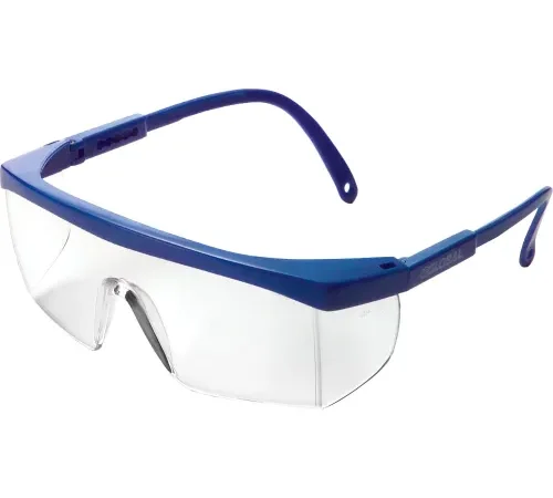 Global Industrial" Half Frame Safety Glasses, Brow Guard & Side Shields, Anti-Fog, Clear Lens