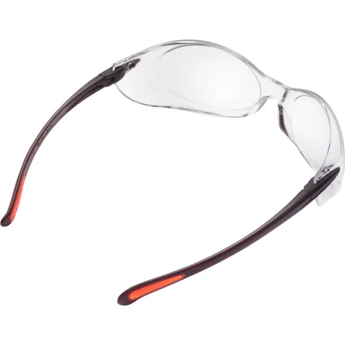 Global Industrial" Frameless Safety Glasses, Side Shields, Anti-Fog, Clear Lens, Black Frame - Image 3