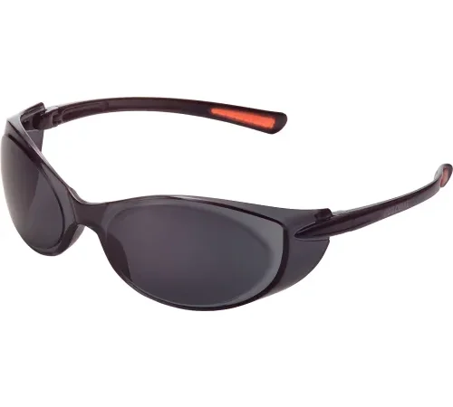 Global Industrial" Frameless Safety Glasses, Side Shields, Anti-Fog, Smoke Lens
