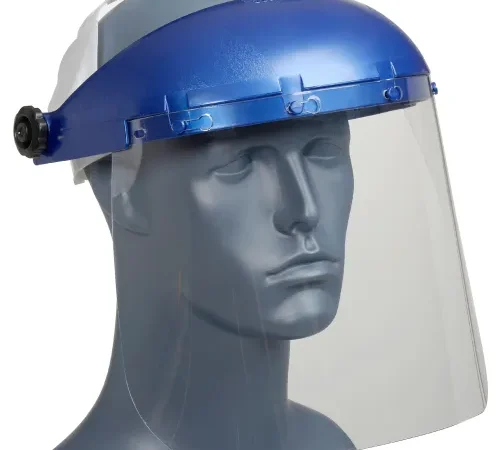 Sellstrom® S39010 Single Crown Face Shield, Chemical/Scratch Resistant, Pin-Lock Headgear