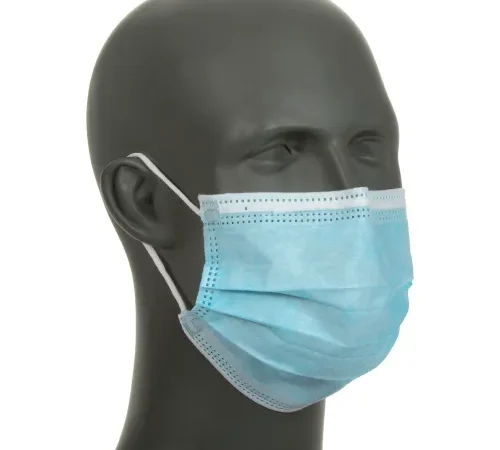 Face Mask With Ear Loops, 3-Ply, 50/Box