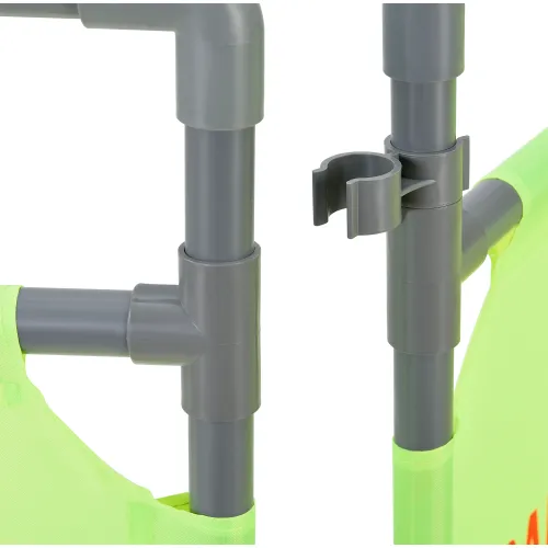 Global Industrial" Fabric Folding Barrier, Lime Green, Safety First - Image 5