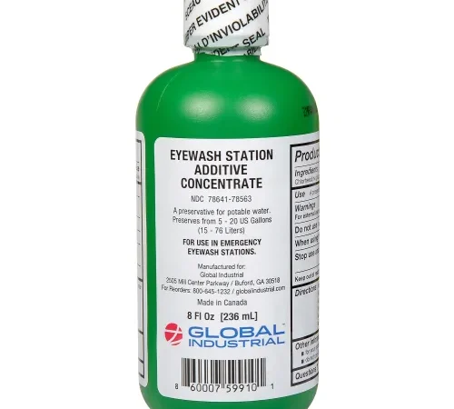 Global Industrial" Emergency Eyewash Preservative, 8 Oz., 1 Bottle