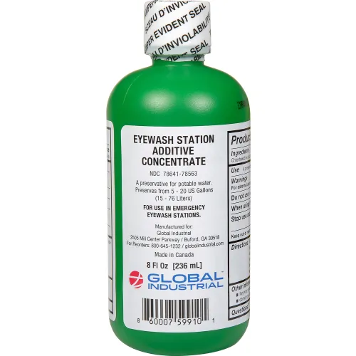 Global Industrial" Emergency Eyewash Preservative, 8 Oz., 1 Bottle