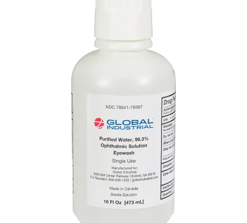 Global Industrial" Emergency Eyewash, 16 Oz., 1 Bottle