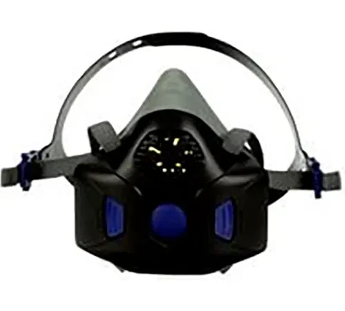 3M Secure Half Facepiece Reusable Respirator with Speaking Diaphragm HF-802SD, Medium