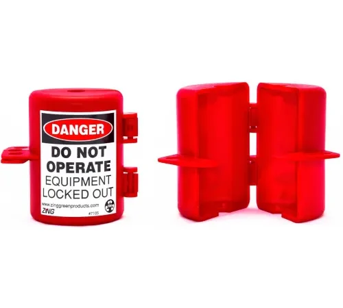 ZING RecycLockout Lockout Tagout, Small Plug Lockout, Recycled Plastic, 7105
