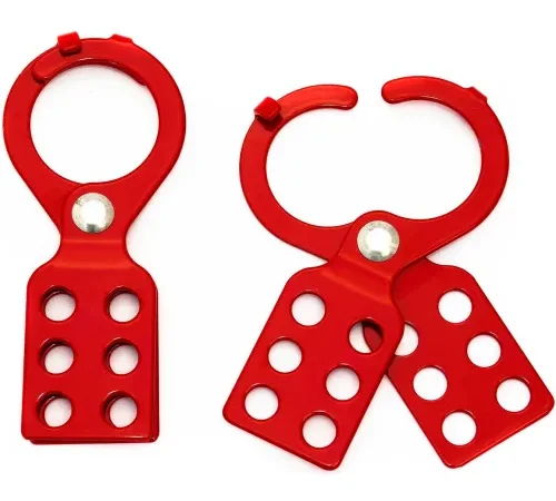 ZING RecycLockout Lockout Tagout Hasp, 1" Steel with Tabs, 7106
