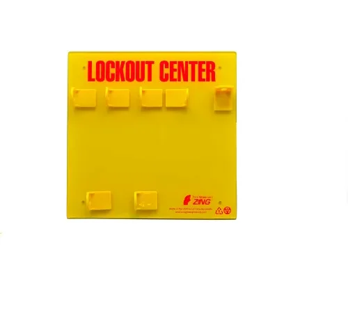 ZING RecycLockout Lockout Station, 3 Padlock, Unstocked, 7113E