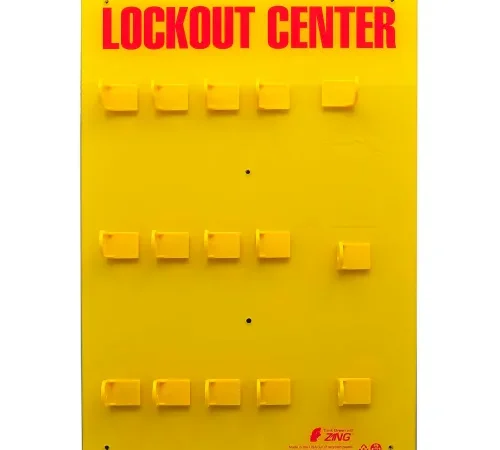 ZING RecycLockout Lockout Station, 12 Padlock, Unstocked, 7115E