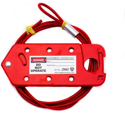 ZING RecycLockout Cable/Hasp Lockout Device - 6 FT, 7132
