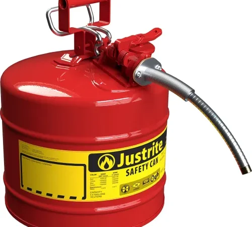 Justrite® Type II Safety Can - 5 Gallon with 5/8" Hose, 7250120