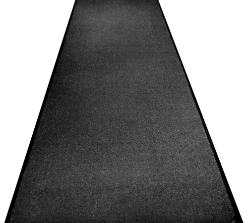 Global Industrial ColorStar® Entrance Mat, 3/8" Thick, 3'Wx10'L, Charcoal Black