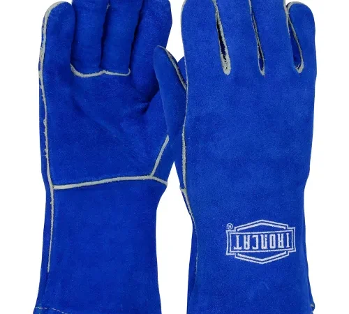 Ironcat Insulated Select Cowhide Welding Gloves, Blue, Women's, All Leather - Pkg Qty 12