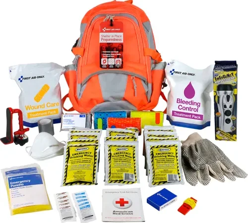 First Aid Only® Shelter in Place Emergency Preparedness Backpack, Up to 24 Persons