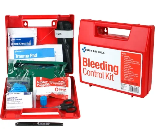 First Aid Only® Deluxe Bleeding Control Wall Station Single Kit, Up to 24 Persons