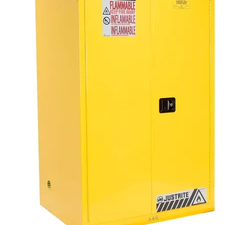 Justrite Flammable Cabinet With Self Close Double Door 90 Gallon