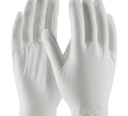 PIP® 97-500J CleanTeam® Jumbo Prem Lt Weight Inspect Gloves Cotton Lisle Unhemmed Men's
