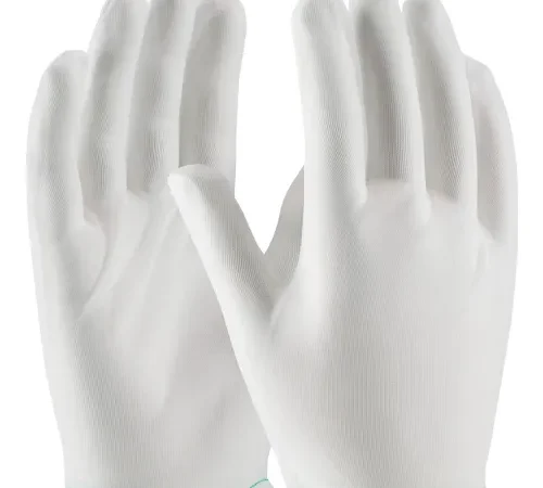 PIP® 98-740/L 40 CleanTeam® Inspect Gloves, Denier Tricot Nylon, Rolled Hem, Men's